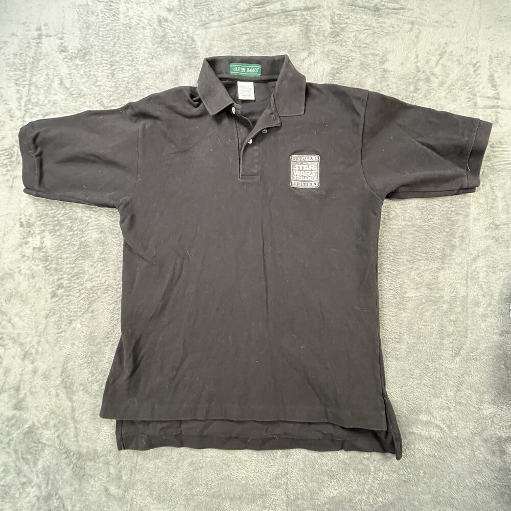 Vintage Star Wars Trilogy Polo Shirt Outer Banks Men’s Medium Made in USA